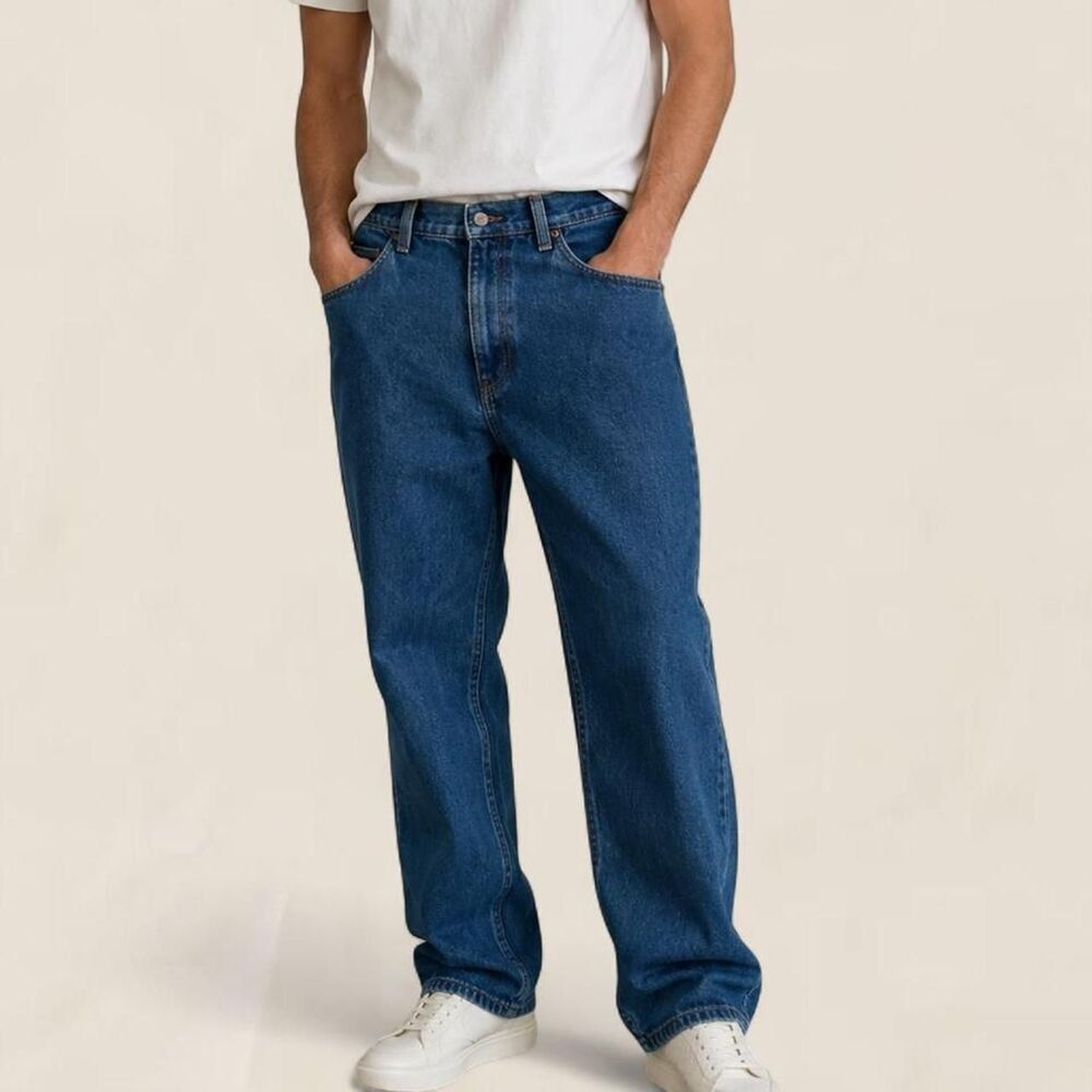 Vintage LL Bean Relaxed Dad Jeans 44x34 Dark Wash Denim Pants Men’s